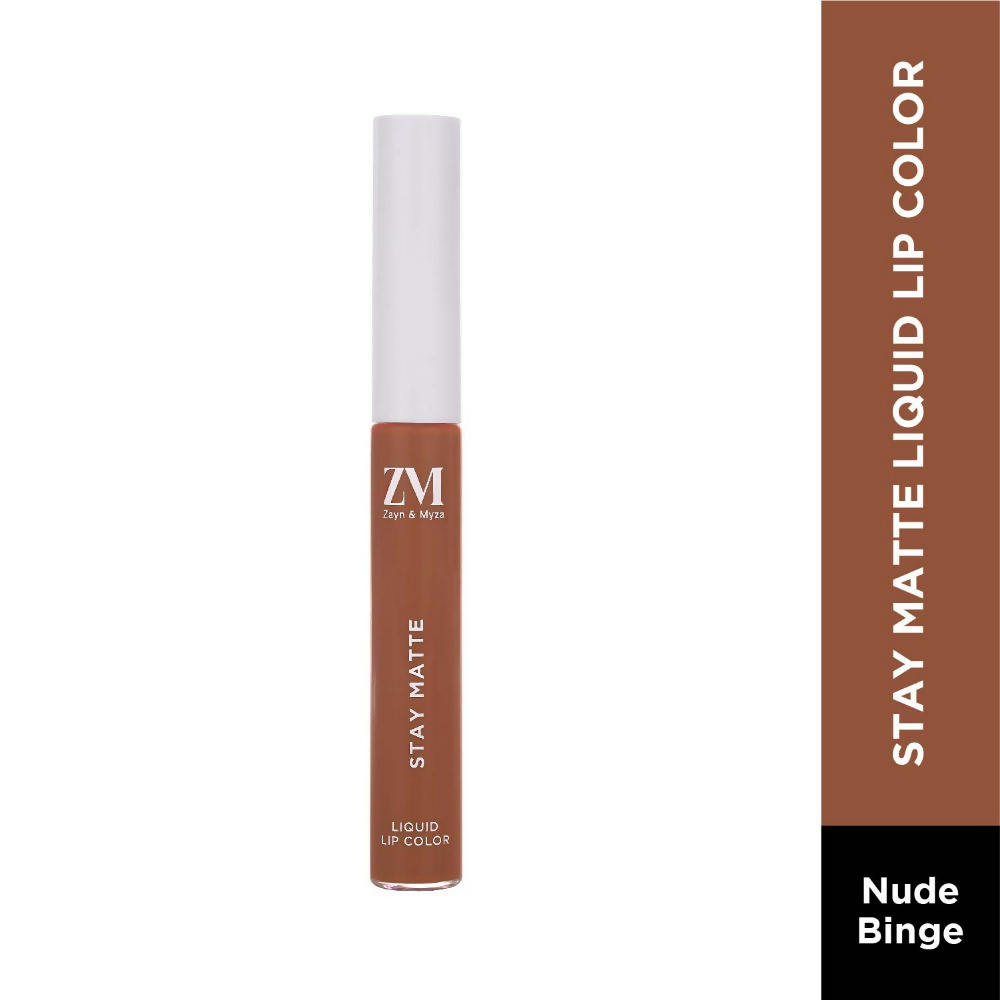 Zayn & Myza Stay Matte Liquid Lip Color - 10 Nude Binge | Grocsy