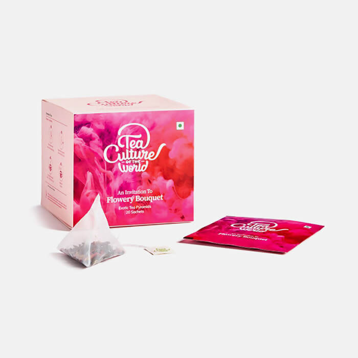 Tea Culture Flowery Bouquet Green Tea Bags | Grocsy