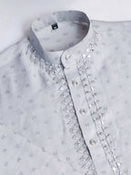 Vastranavya Exclusive Festival Wear Viscose Mirror Work on Self Weaving Kurta Only | Grocsy