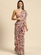 Ahalyaa Women's Traditional Wear Saree - Pink Color | Grocsy