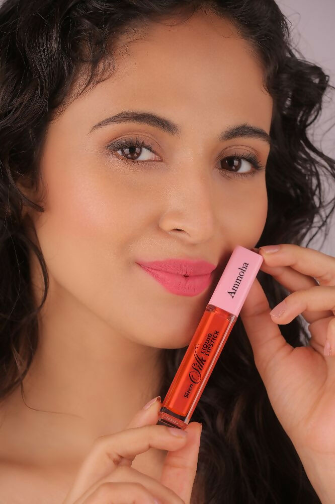 Ammoha Cosmetics Long-Lasting, Matte-Finished Spring Flamingo Color Liquid Lipstick | Grocsy