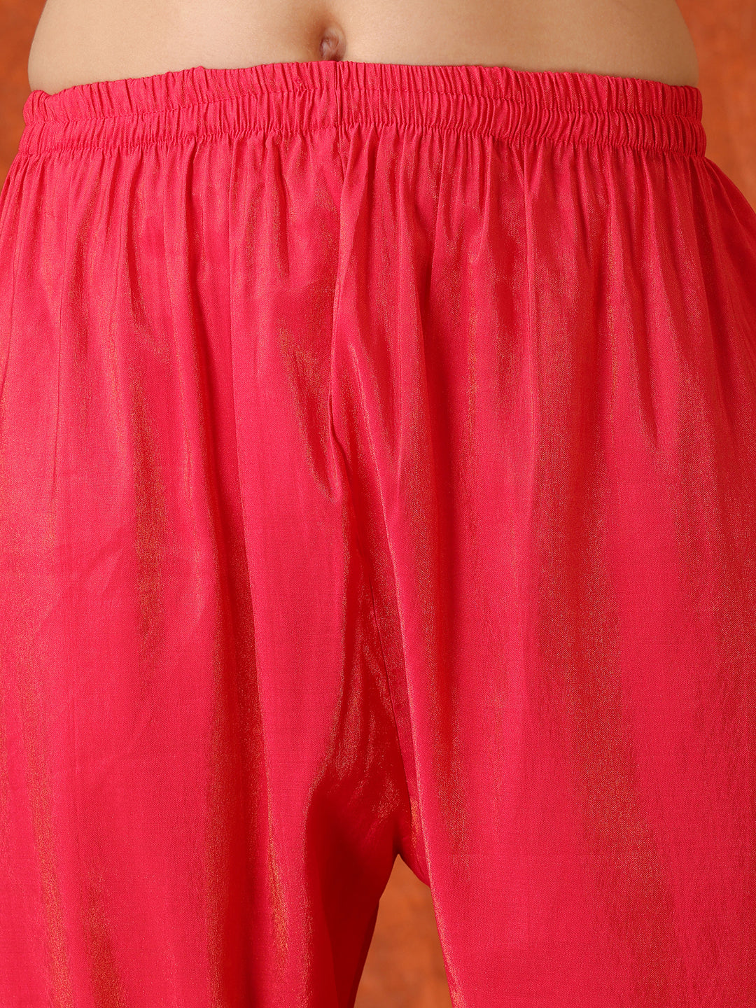 Sequin Embroidered Kurta With Pant & Embroidered Organza Dupatta, Pink - Hiral Fashion | Grocsy