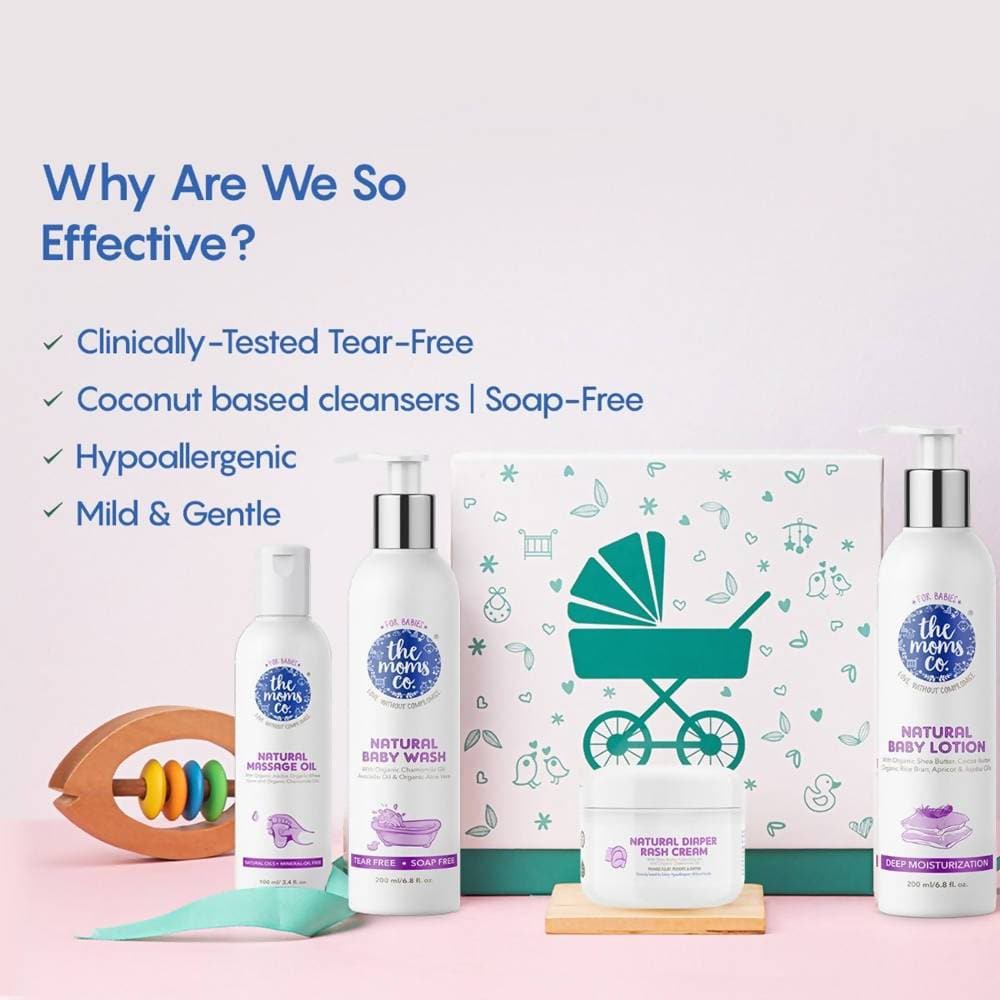 The Moms Co Baby Must Have With Ribbon Gift Box | Grocsy