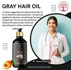 Ivory Natural Gray Oil Restore Natural Black Hair And Shine | Grocsy