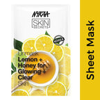 Nykaa Skin Secrets Indian Rituals Lemon + Honey Sheet Mask For Glowing & Clear Skin | Grocsy