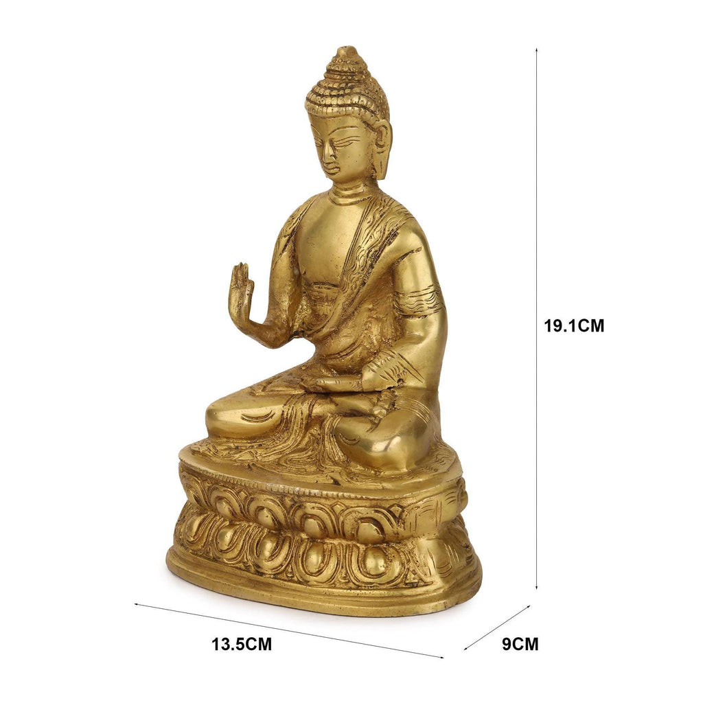 Devlok Brass Buddha Idol | Grocsy