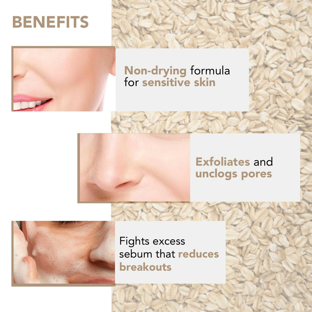 Botanic Hearth Oat & Niacinamide Cleanser Face Wash Enriched with Seabuckthorn Fruit Oil, Willow Bark Extract | Grocsy
