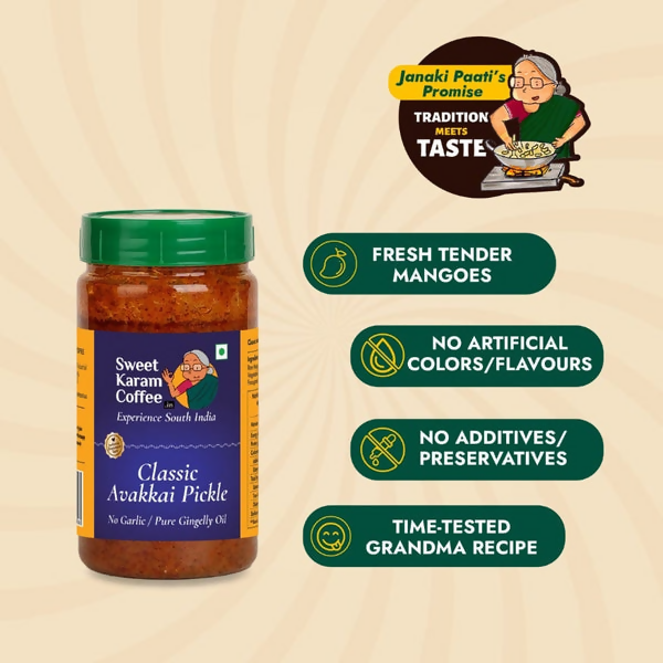 Sweet Karam Coffee Classic Avakkai Pickle | Grocsy