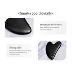 Bronson Professional Black Obsidian Gua Sha Face Massage Tool | Grocsy