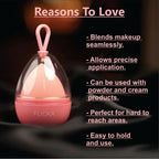 FLiCKA Beauty Blender with Case Pink (Makeup Sponge) | Grocsy
