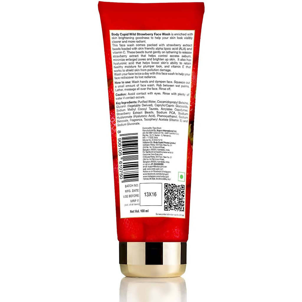 Body Cupid Wild Strawberry Face Wash | Grocsy