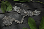 Mominos Fashion Oxidised Silver Plated Traditional Bracelet