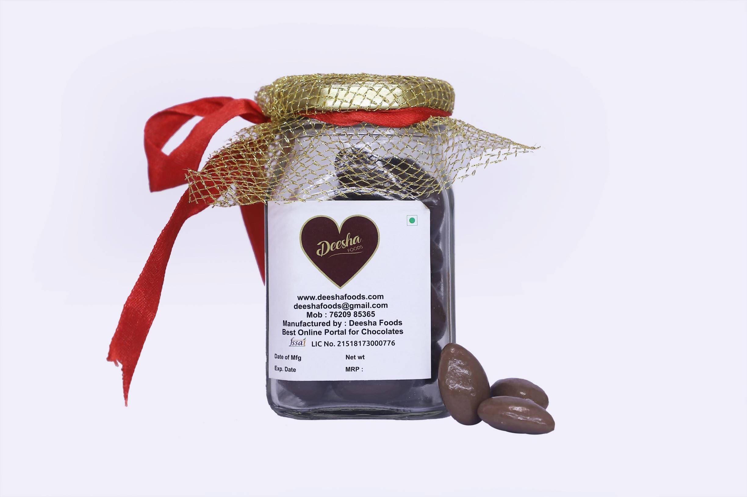 Deesha Foods Chocolates Coated Almonds | Grocsy