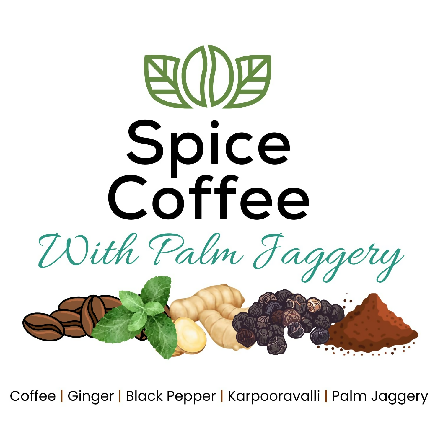 Satvi Wellness Chukkukappi With Karpooravalli/ Panikoorkka and Palm Jaggery Blend of Coffee | Spice Coffee in Tea Bags | Herbal Infusions | Grocsy