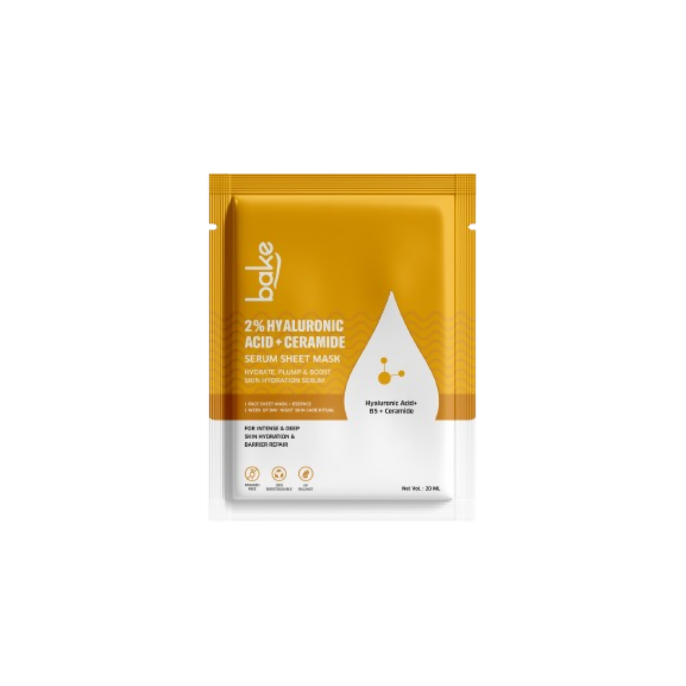 Bake 2% Hyaluronic Acid + Ceramide Serum Sheet Mask | Grocsy
