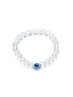NVR White Crystal Evil Eye Bracelet for Men & Women | Grocsy