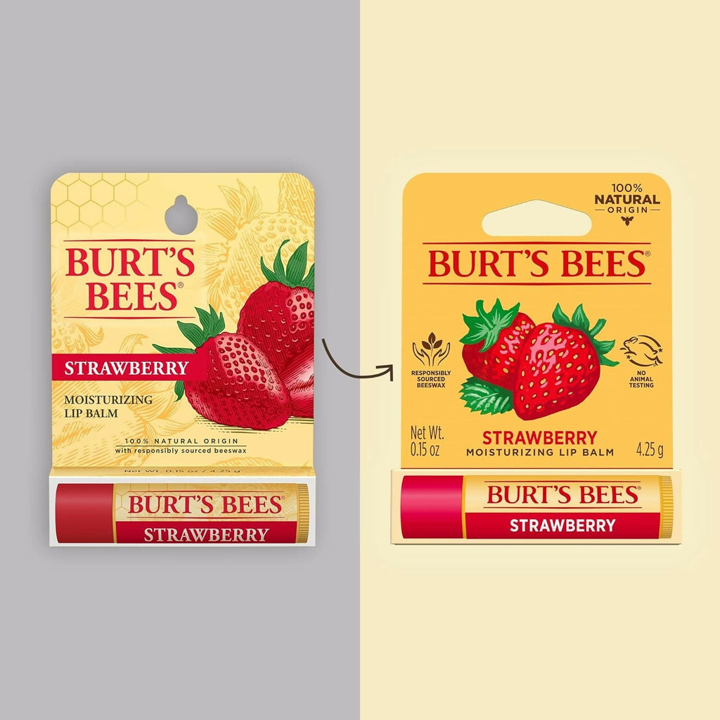 Burt's Bees Moisturizing Lip Balm - Strawberry | Grocsy