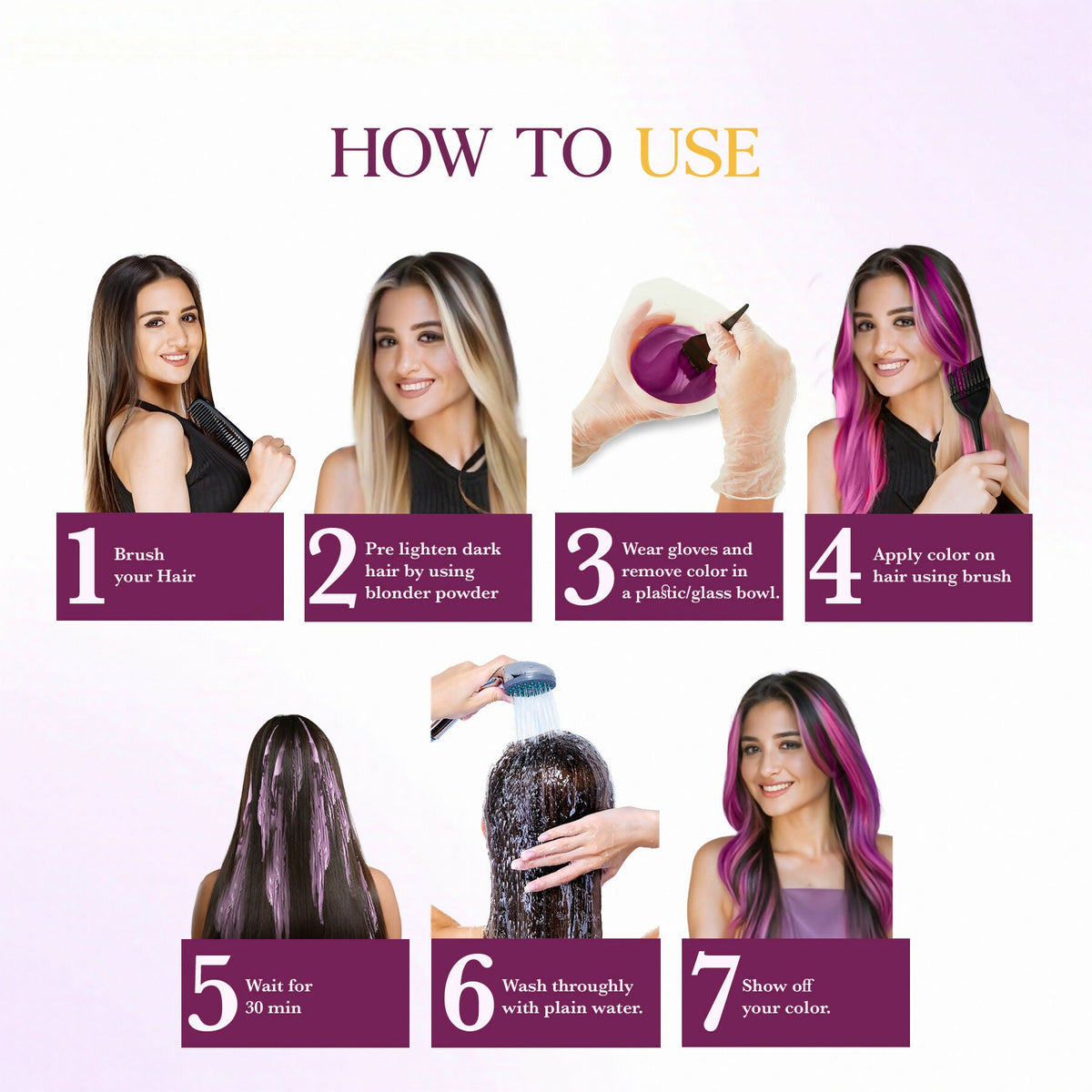Cosglam Semi Permanent Hair Color for Women & Men (#22 French Plum) | Grocsy