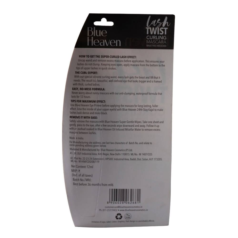 Blue Heaven Lash Twist Curling Mascara | Grocsy