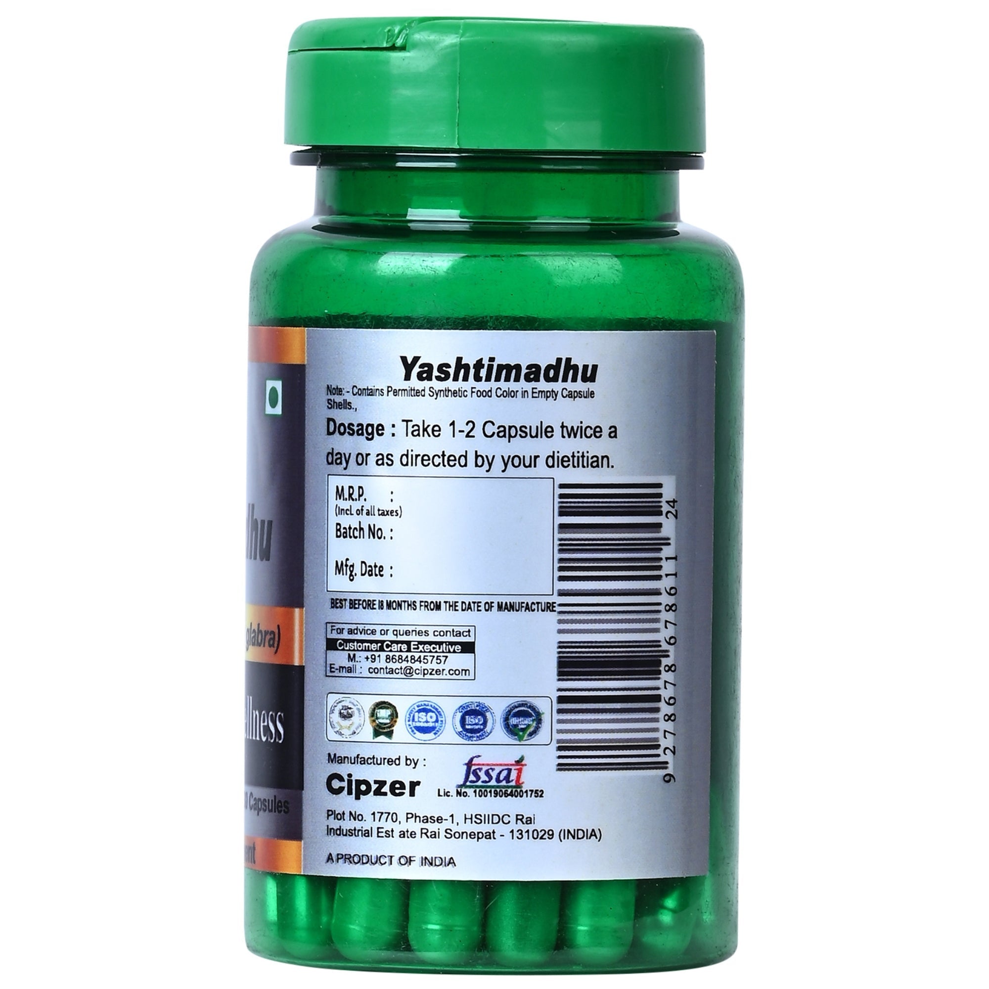 Cipzer Yashtimadhu Capsules | Grocsy