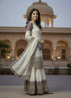 Teeya Creation Multi Color Star Georgette Heavy Embroidery Work Functional Wear Salwar Suit | Grocsy