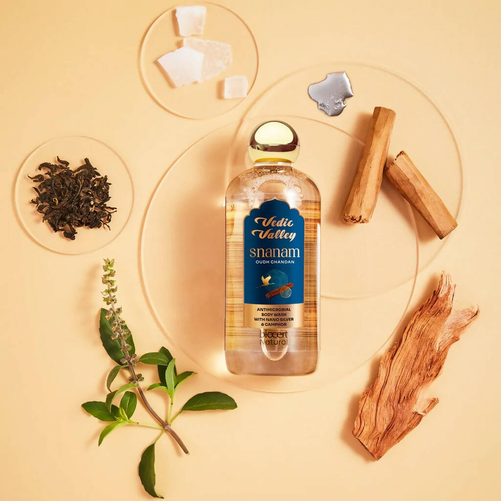 Vedic Valley Mens Long Lasting Hydrating Body Wash Oudh Chandan | Grocsy