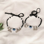 NVR Women Set of 2 Evil Eye Adjustable Anklet | Grocsy
