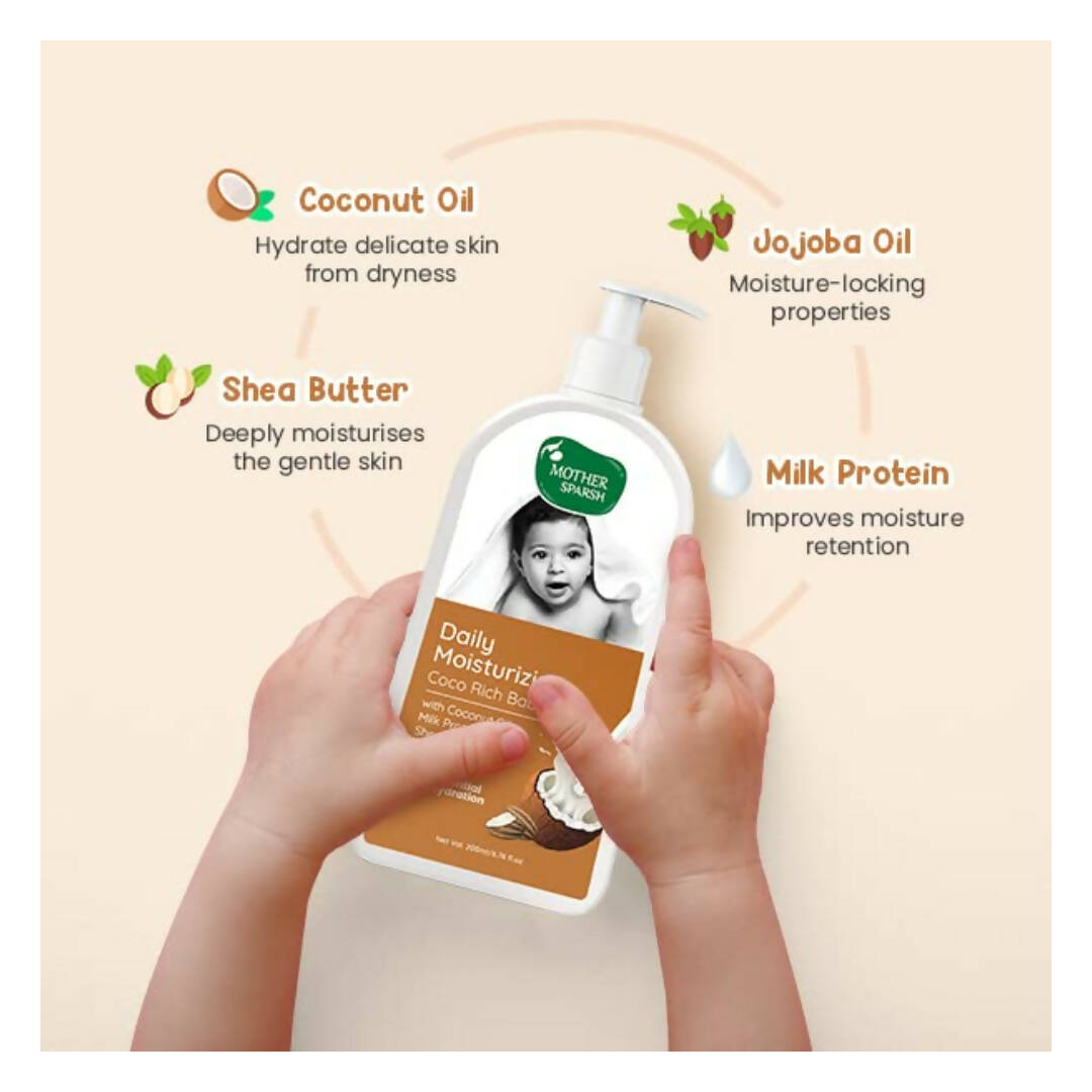 Mother Sparsh Daily Moisturizing Coco Rich Baby Lotion | Grocsy