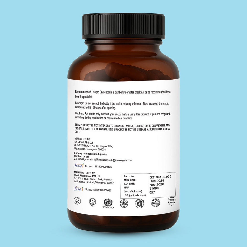 GATACA Pure Ca-AKG - 500 mg Capsules | Grocsy
