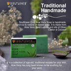 Soulflower Cool Aloe Vera Handmade Soap | Grocsy