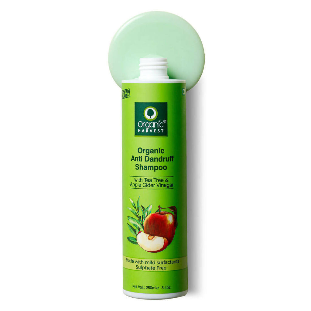 Organic Harvest Organic Anti Dandruff Shampoo With Tea Tree & Apple Cider Vinegar | Grocsy