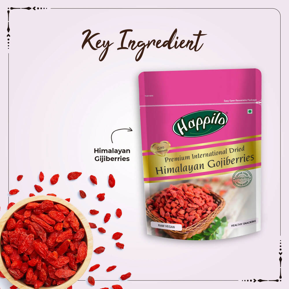 Happilo 100% Natural Himalayan Dried Gojiberries | Grocsy
