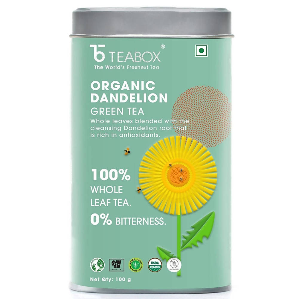 Teabox Organic Dandelion Green Tea Loose Leaves | Grocsy