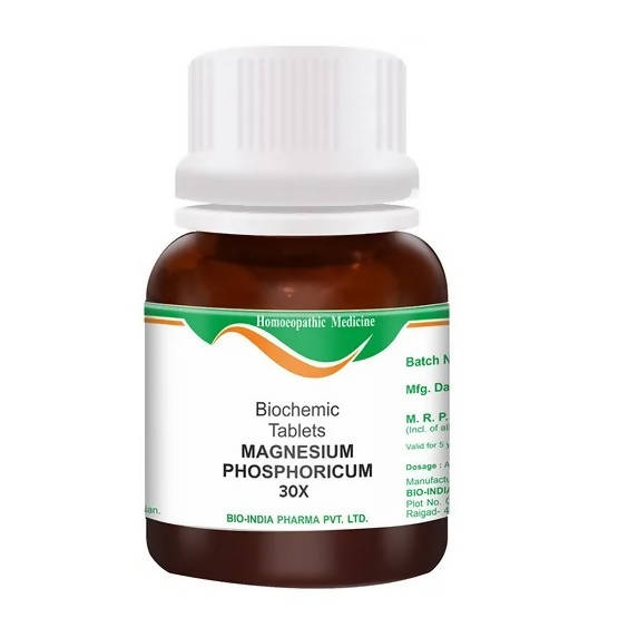 Bio India Homeopathy Magnesium Phosphoricum Biochemic Tablets | Grocsy