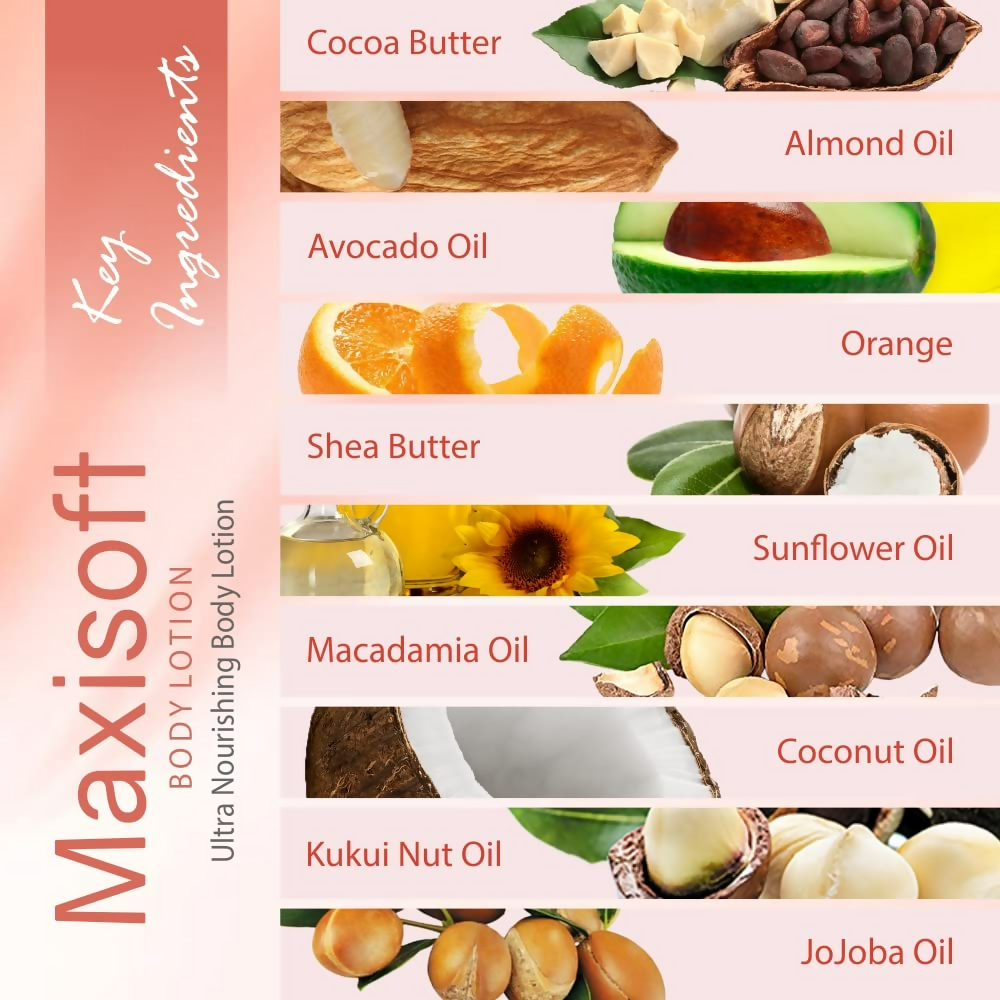 Maxisoft Body Lotion Deep Nourishing Skin Brightening | Grocsy