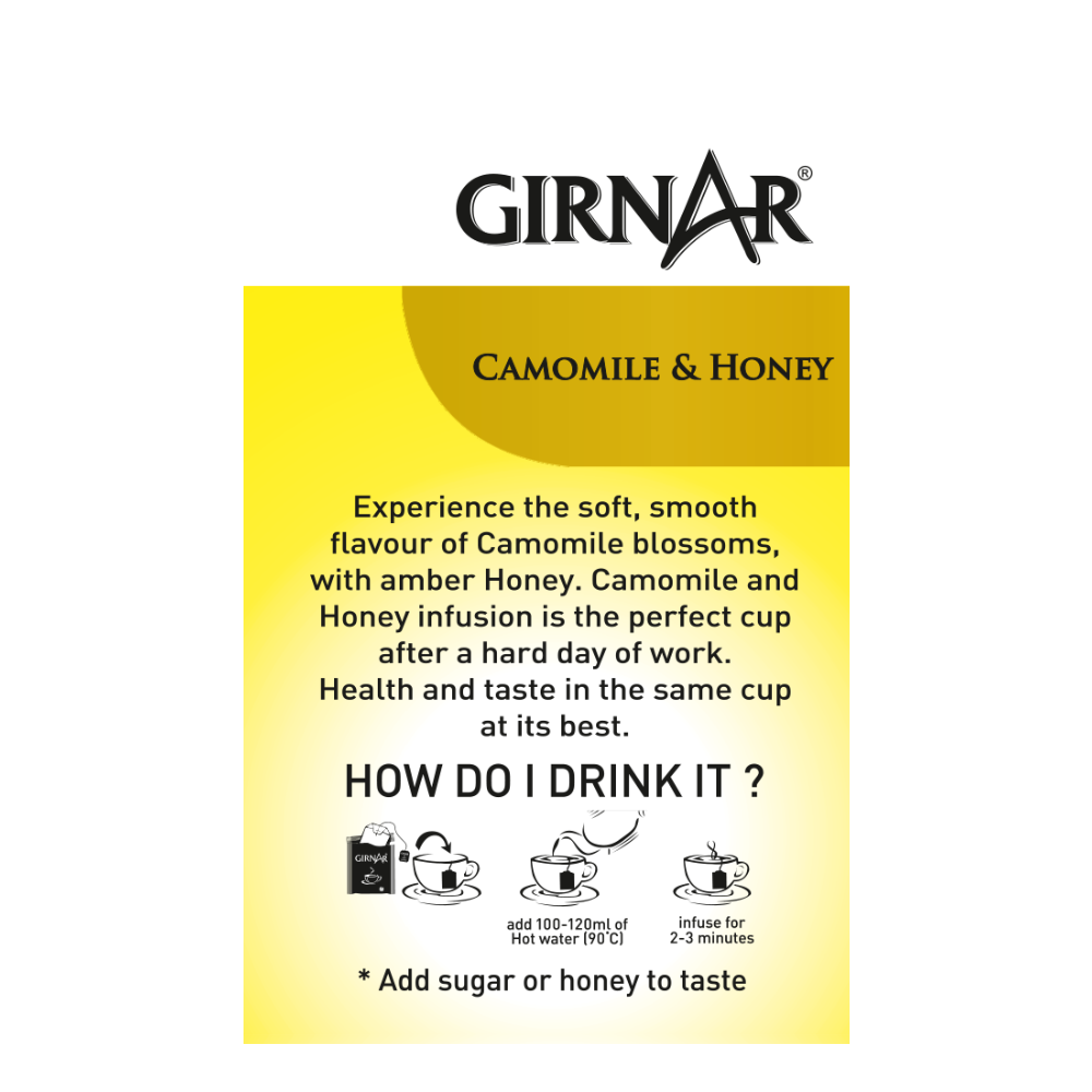 Girnar Camomile Infusion With Honey | Grocsy