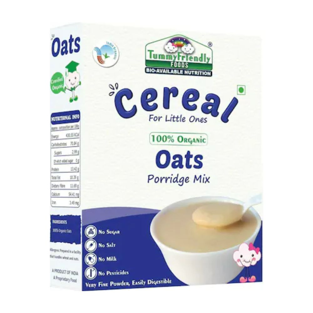 TummyFriendly Foods Certified Organic Oats Porridge Mix for 6 Months Old | Grocsy