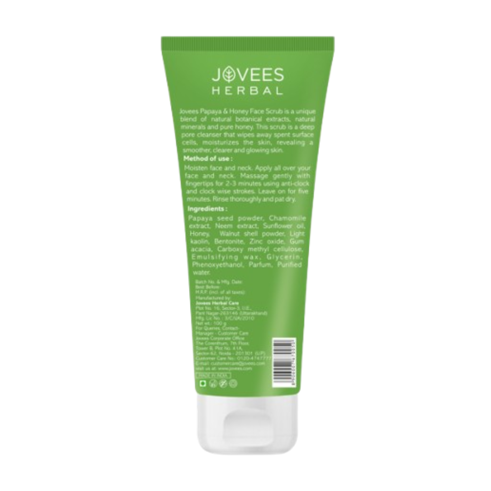 Jovees Papaya & Honey Face Scrub | Grocsy