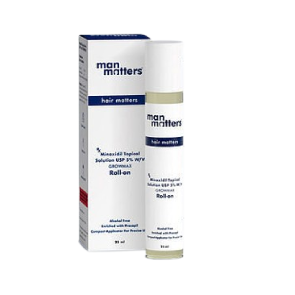Man Matters Minoxidil 5% Roll On With Procapil | Grocsy