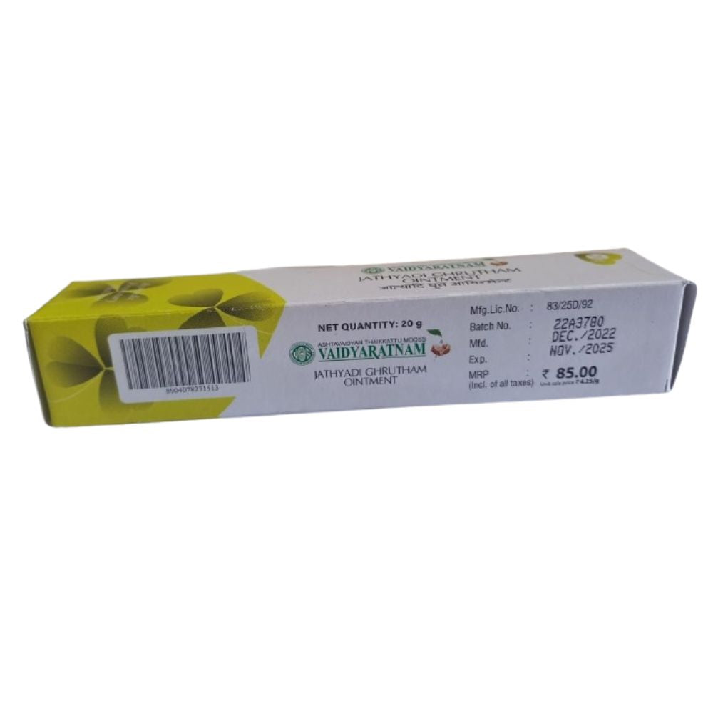 Vaidyaratnam Jathyadi Ghrutham Ointment