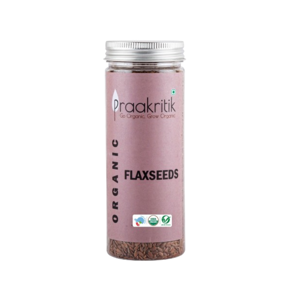 Praakritik Organic Raw Flaxseeds | Grocsy