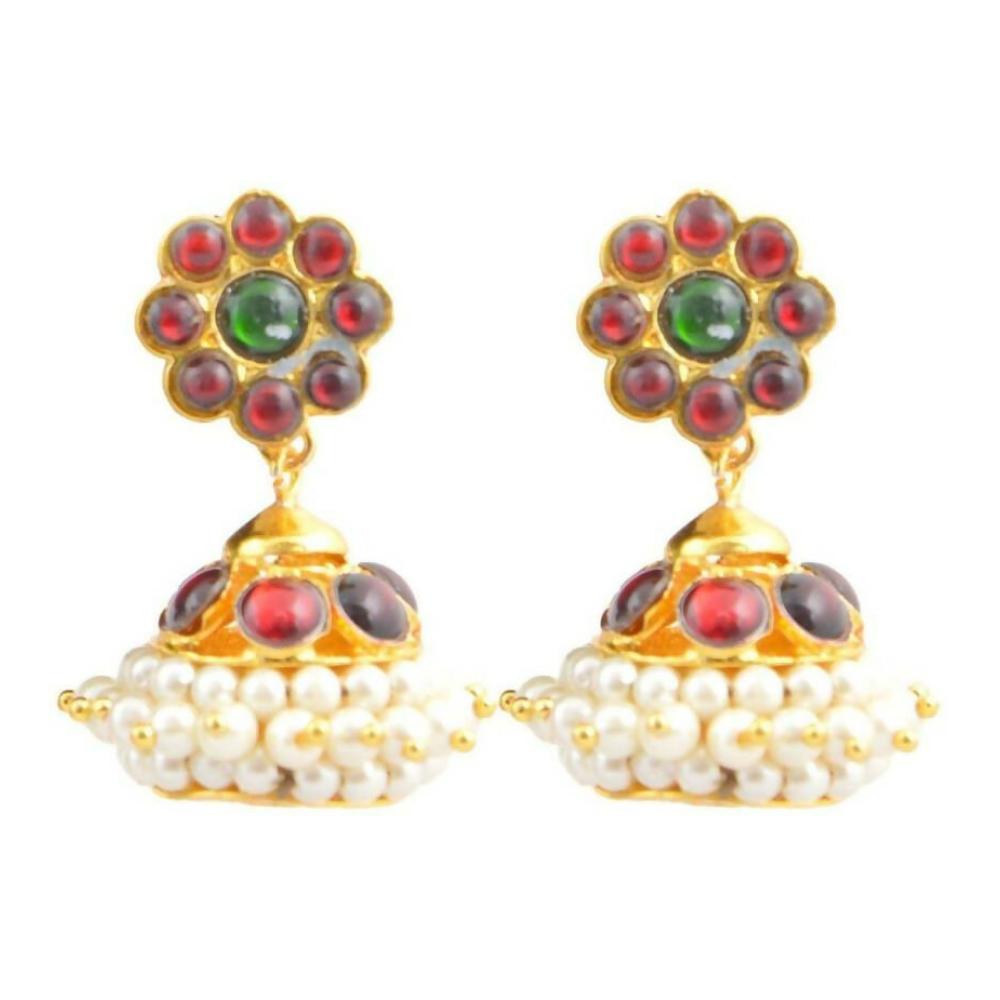 Elite trade Metal Copper Gold Green White Jewel Set
