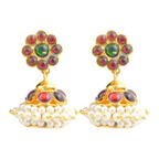 Elite trade Metal Copper Gold Green White Jewel Set