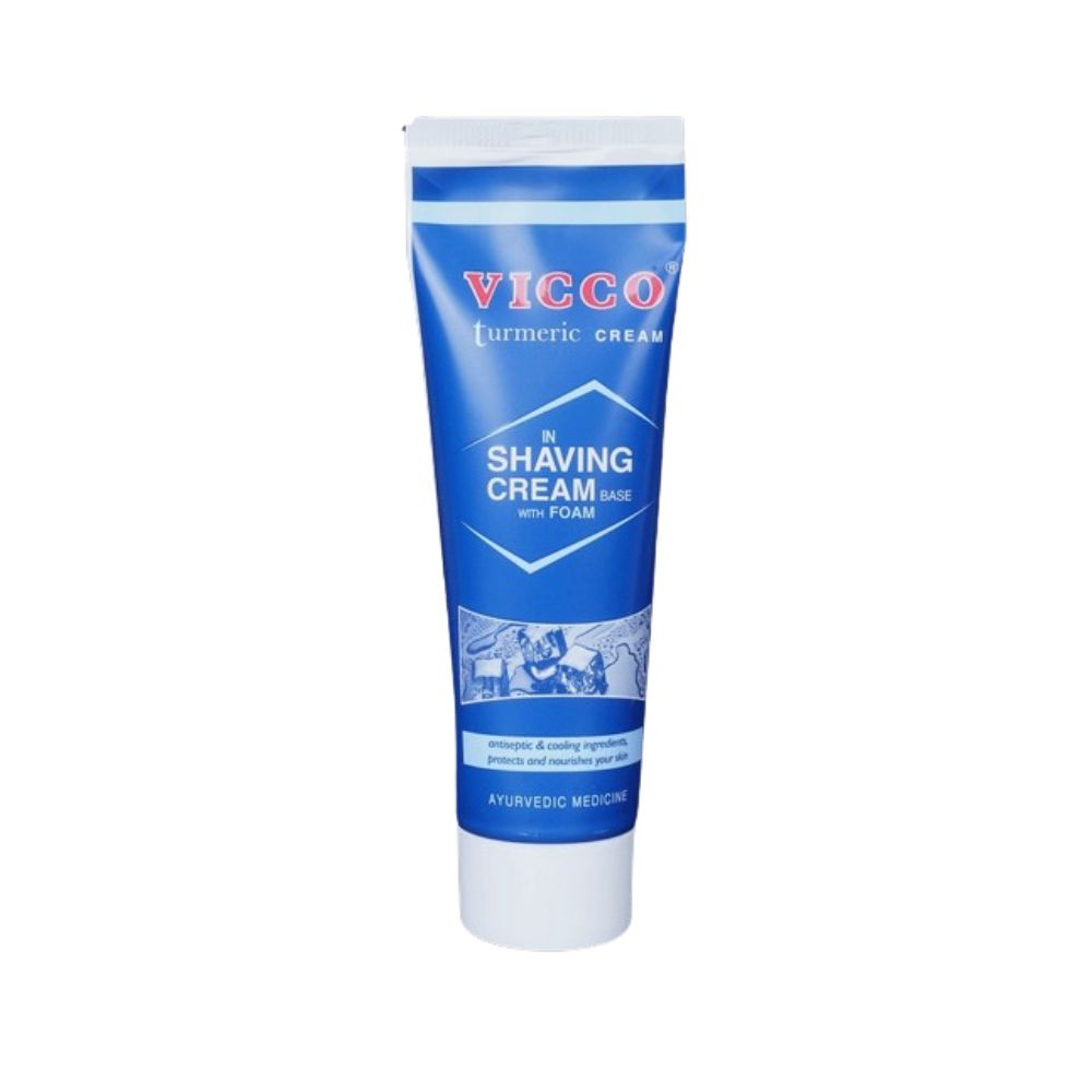 Vicco Turmeric Shaving Cream With Foam Base | Grocsy