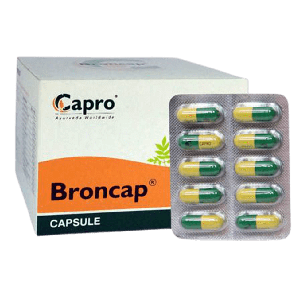 Capro Ayurveda Broncap Capsules | Grocsy