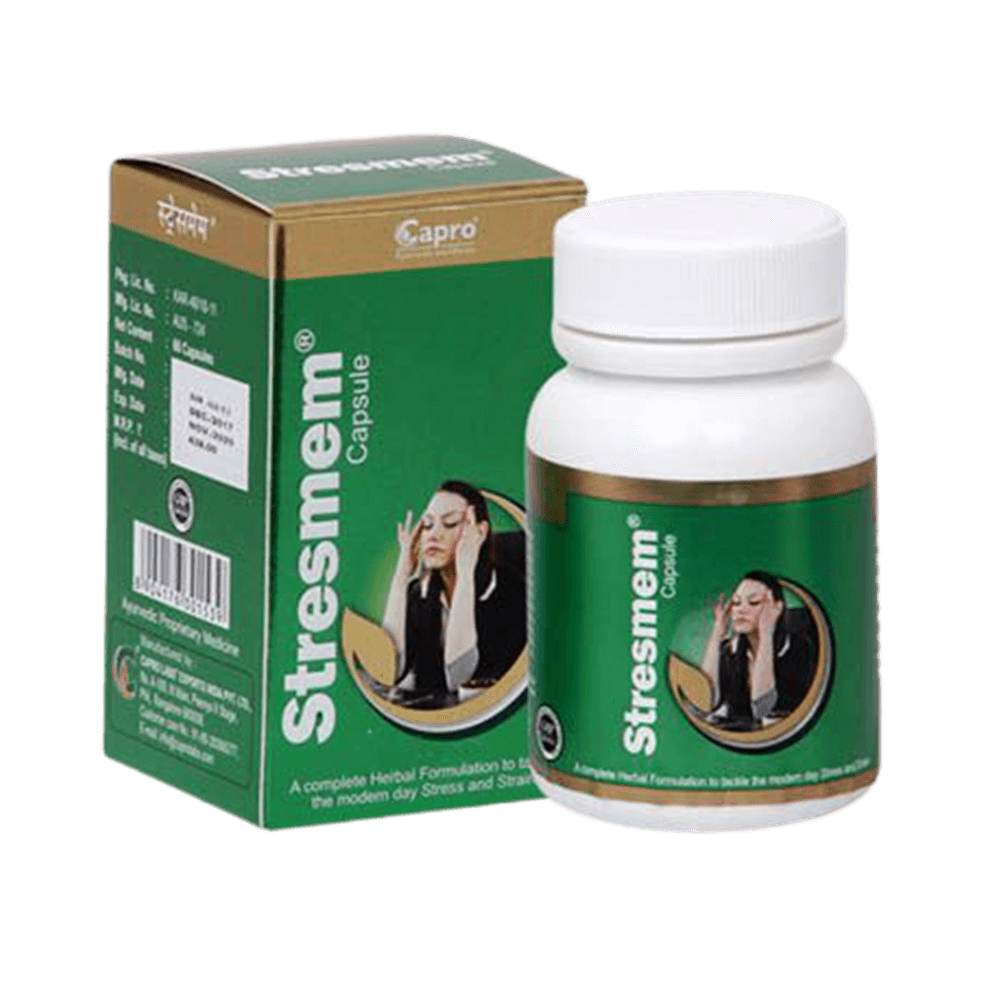 Capro Ayurveda Stresmem Capsule | Grocsy