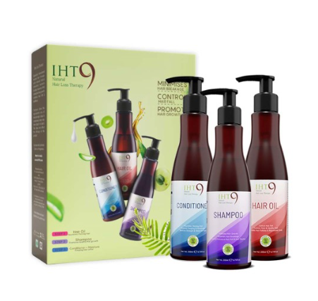 Lass Naturals IHT9 Anti Hair Loss Therapy Kit | Grocsy