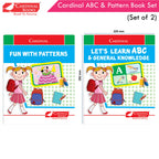 Cardinal ABC & Pattern Book Set (Set Of 2)| Alphabet Picture Book|General Knowledge Book|Pattern Writing Book| Combo Book for Kids| Ages 3-5 Years | Grocsy