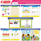 Cardinal Books Preschool Learning Junior KG (LKG) Kit C Set of 16| Ages 4-5 Years| Alphabet| Number| Rhymes and Stories| Phonic| Hindi Varnmala | Grocsy