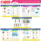 Cardinal Books Preschool Learning Junior KG (LKG) Kit C Set of 16| Ages 4-5 Years| Alphabet| Number| Rhymes and Stories| Phonic| Hindi Varnmala | Grocsy